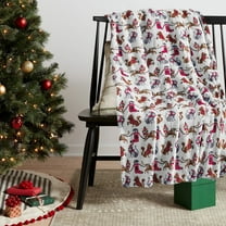 AuroraX Christmas Decorations Indoor Party Throw Blankets , Soft Gray Throw Blankets , Living Room Home Bedroom Decor Birthday Gifts for Women Wife