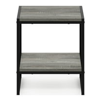 Furinno Camnus Modern Living 2-Tier End Table, French Oak Grey