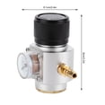 thumbnail image 2 of Domqga Mini Régulateur de Gaz, CO2 Mini Régulateur de Gaz T21 * 4 Kit de Chargeur de CO2 de Fil de Jauge de Pression de Soude 0-90 PSI (pour Européen), CO2 Régulateur de Gaz, 2 of 8