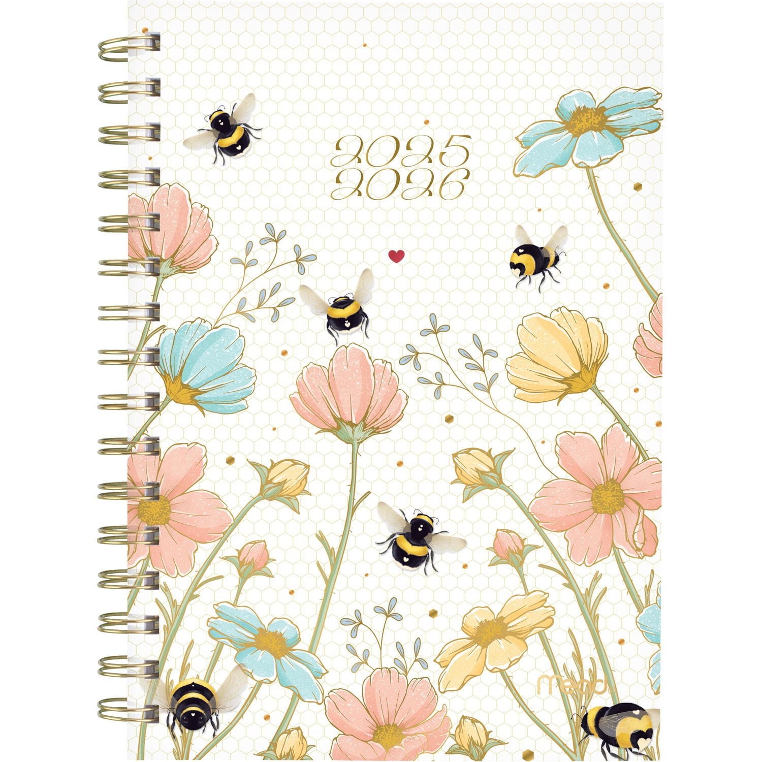 2025-2026 Mead® Honey Bee Small Weekly Academic Year Planner