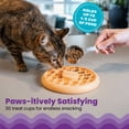 thumbnail image 3 of Catstages Cat Slow Feeder Bowl for Indoor Cats, Stimulating Treat Puzzle Toy, Dry or Wet Food, 1/2 Cup Capacity, One Size, Orange, 3 of 4