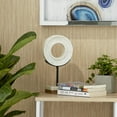 thumbnail image 3 of 6" x 11" White Marble Circle Geometric Sculpture with Marble Base, by CosmoLiving by Cosmopolitan, 3 of 10