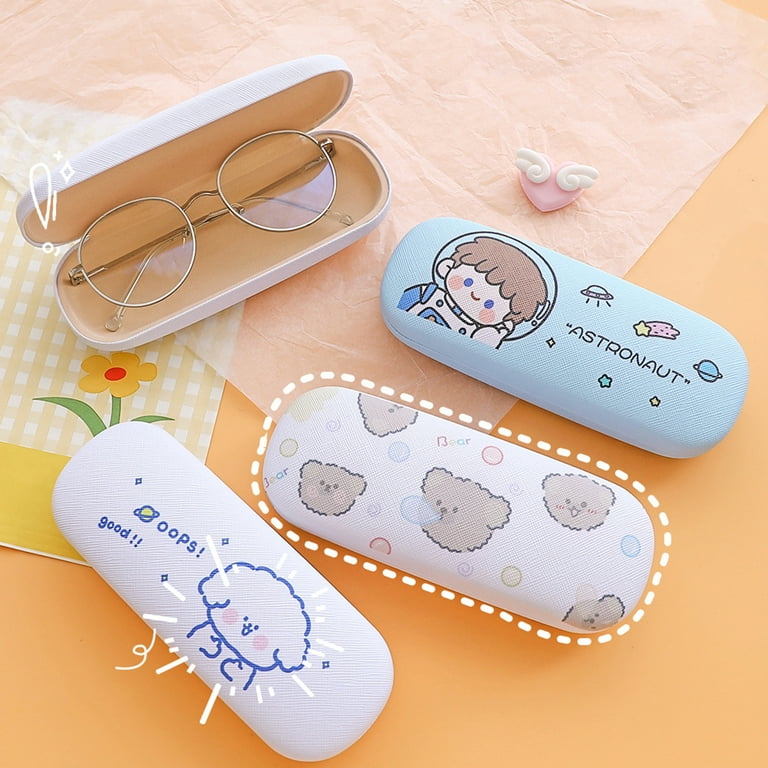 Yesbay Eyewear Case Exquisite Pattern Rust-proof Metal Cute Cartoon Eyeglass Case Reading Glasses Box Home Supplies, Size: One Size