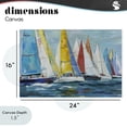 thumbnail image 4 of Stupell Industries Eclectic Colorful Sails Coastal Scene Canvas Art, 24 x 16, by Lorenzo Collective, 4 of 8