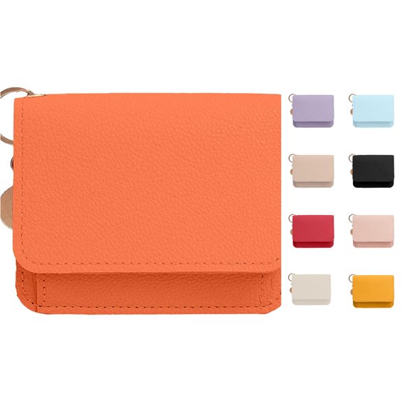 CUZIBR Women'S Stylish Purse Mini Card Holder Flip Design Gold Metal Key Ring Small Slim Purse Portable Business Card Wallet For Women Daily Pocket Storage Carry Bag