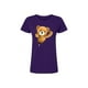 thumbnail image 1 of Playera Blusa De Oso De Peluche Saliendo Del Cierre Ropa Para Mujer Casual Color Morado Talla Grande Marca Emil SaEs, 1 of 4