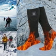 thumbnail image 5 of Heated Socks Washable Winter Skiing Socks For Men Women Sport Supplies (Adjustable Black), 5 of 9