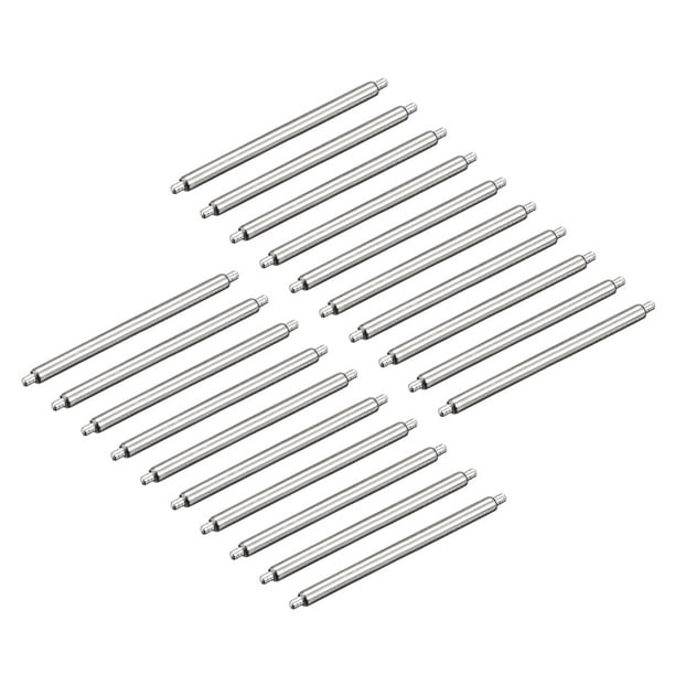 Watch Band Pin 23mm Spring Bar Pins 1.2mm Dia for Connects the Watch Strap  to the Watch Case or Clasp 20 Pack