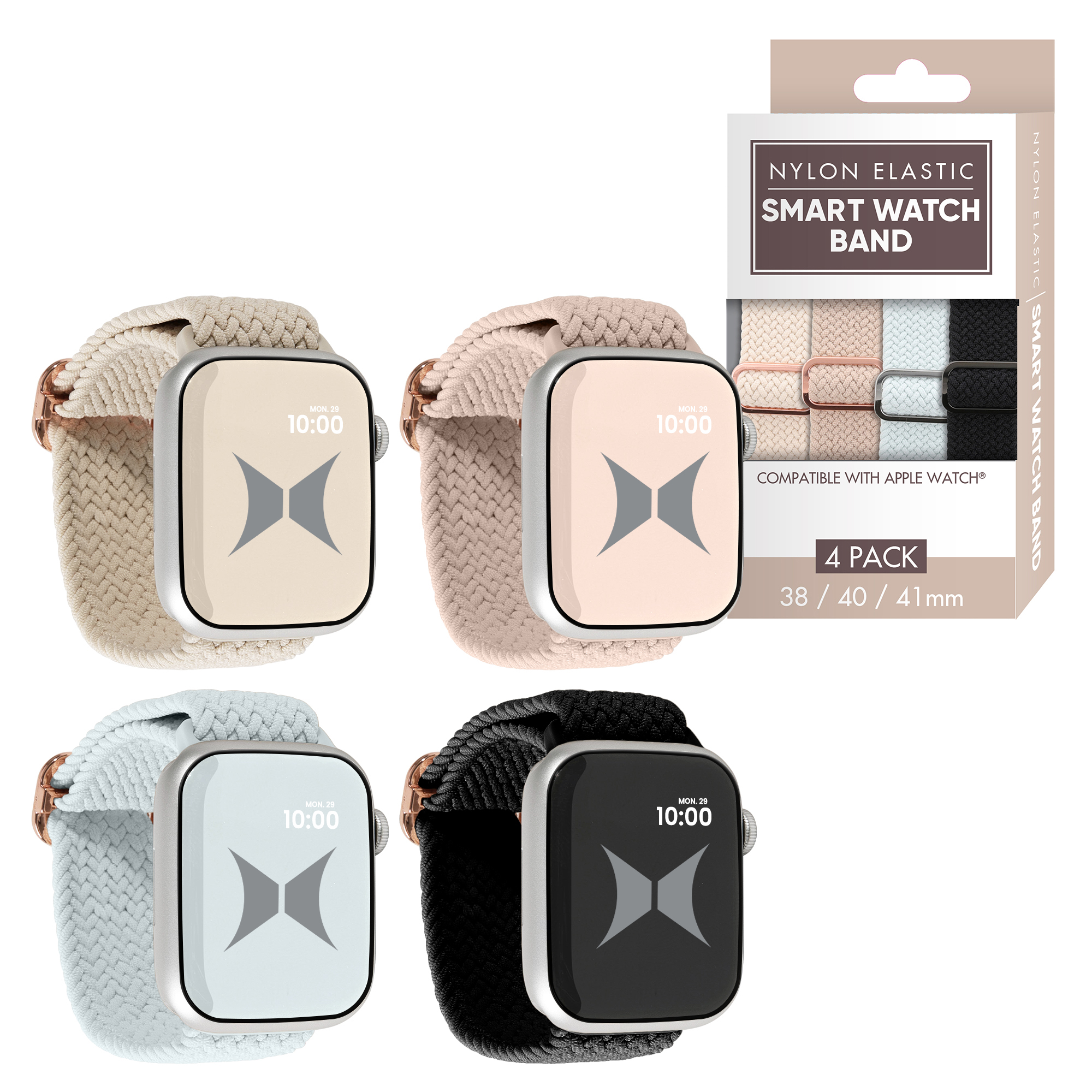 Xtreme Braided Elastic Apple Watch Band 38/40/41mm, 4-Pack photo 8