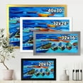 thumbnail image 4 of Designart 'Little Boats Wating In The Blue Harbour' Nautical & Coastal Framed Art Print, 4 of 4