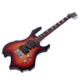 thumbnail image 4 of UBesGoo Flame Type Beginner Electric Guitar w/ Bag Cable Strap Picks, 3 Colors, 4 of 8