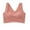Red, variant on Bras for Older Women Seamless Bra Feature V-Neck Full-Figure Bra Style W-938 Khaki XXL