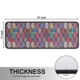 thumbnail image 5 of Kitchen Rugs Sets Of 2,Red Boho Ethnic Geometric Pattern Anti Fatigue Kitchen Mat Rugs Non Slip Washable,Decorative Kitchen Floor Mats for Kitchen,Sink,Laundry,17"x47"+17"x47", 5 of 5