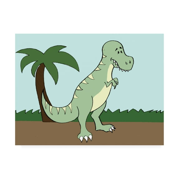 Trademark Fine Art 'Prehistoric Playtime I Childrens Art' Canvas Art by Pam Ilosky