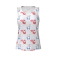 thumbnail image 6 of Sigee Red Squirrel And Blue Rabbit for Women's Workout Tank Top,Running Tank Tops,Sleeveless Gym ClothesX-Large, 6 of 8