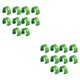 thumbnail image 2 of Eigraketly 10 piezas Cable de bicicleta C Clips Hebillas de fijación profesional Accesorio de fijación Abrazaderas de guía de manguera Verde 2piezas, 2 of 6