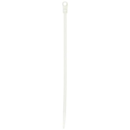 - 105786 8-Inch 40LBS Mountable head Cable Tie, 100-Piece/Pack, White (Discontinued by Manufacturer), Mountable head cable ties combine two great products into one By Monoprice