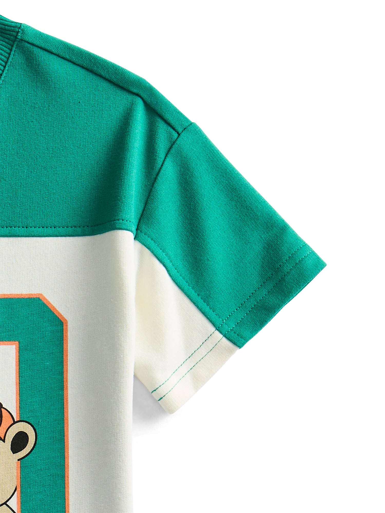 Wonder Nation Toddler Boys Short Sleeve Graphic Football Jersey Top, Sizes 12M-5T