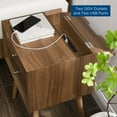 thumbnail image 3 of Modway Ember Wood Nightstand With USB Ports in Walnut Walnut, 3 of 9