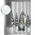 thumbnail image 4 of Christmas Xmas Shower Curtain, 72" x 72", Tree Winter Snowflake Gnome Waterproof Bathroom Curtain Washable Shower Curtain Set with 12 Hooks, 4 of 6