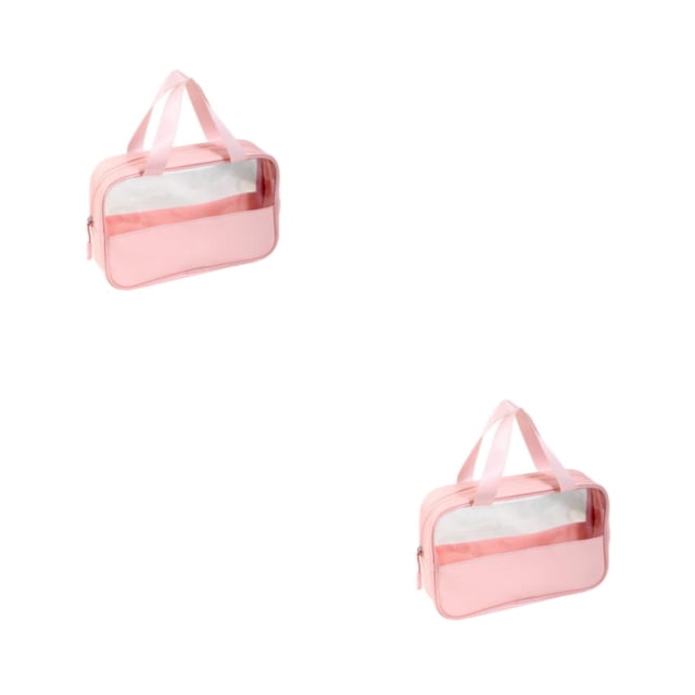Vogacara Bolsa de maquillaje impermeable y transparente para viajar, bolsas de maquillaje transparentes, bolsas de almacenamiento de Type4 NO4