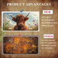 thumbnail image 5 of Cow with Flower Crown in Flower Field Front License Plate,Metal License Plate,Funny Standard Plates Personalized Novelty Decorative For Men/Women/Boys/Girls Car 6×12 Inch, 5 of 7