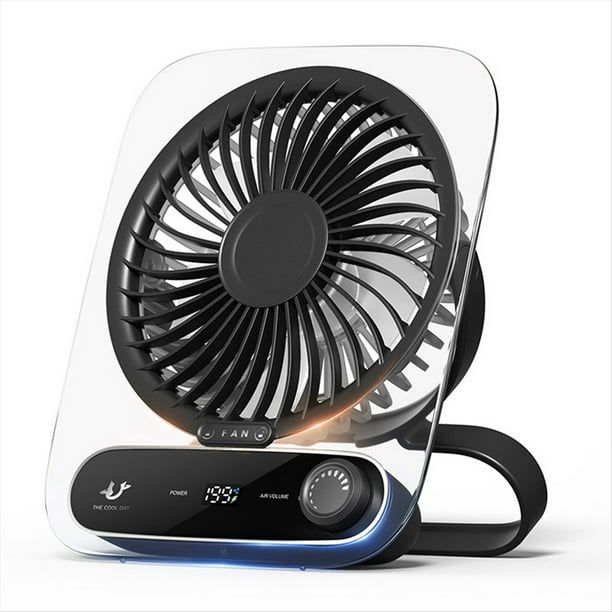 Mini Ventilador USB de Escritorio: Ultra Silencioso, Recargable, Plegable 180°, Ideal para Viajes, Oficina y Dormitorio.