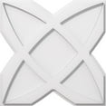 thumbnail image 1 of Ekena Millwork CMP16TS 16 in. OD x 5.5 in. Square Titus Architectural Grade PVC Contemporary Ceiling Medallion, 1 of 1