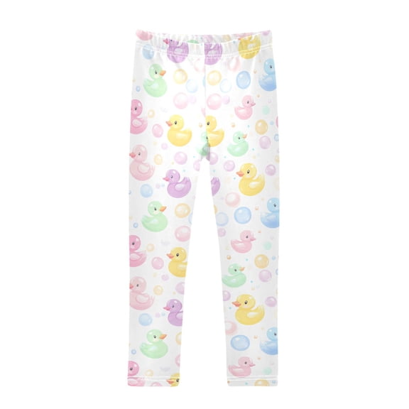 joogoo Girls' Leggings Duck Bubble Cartoon Yoga Pants 6T