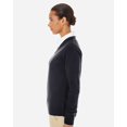 thumbnail image 2 of Harriton M420W Womens Pilbloc V-Neck Sweater-Black-S, 2 of 4