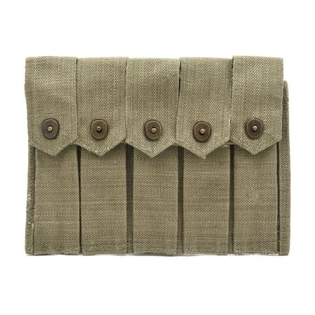 us ww2 thompson 5 cell magazine pouch marked jt l 1943 walmart com