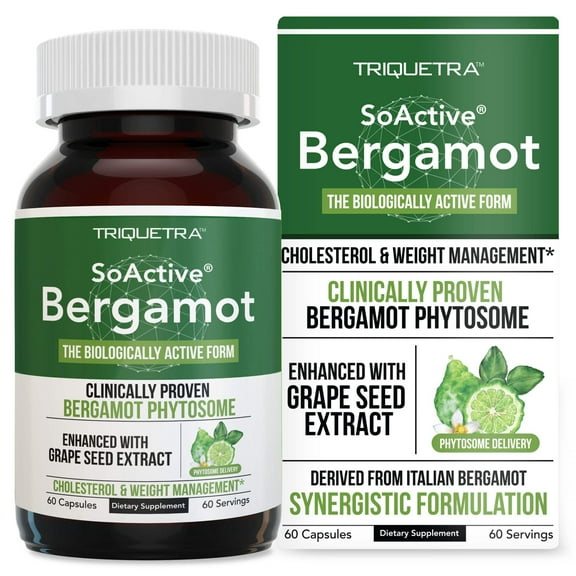 Triquetra Health SoActive Bergamot: 2.5X More Effective, Italian Citrus Bergamot Phytosome
