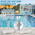 thumbnail image 4 of Ktaxon 32" Pool Basketball Hoop, 36-48 inch Adjustable Portable Poolside Basketball Goal Set with a Ball Outdoor Indoor, 4 of 11