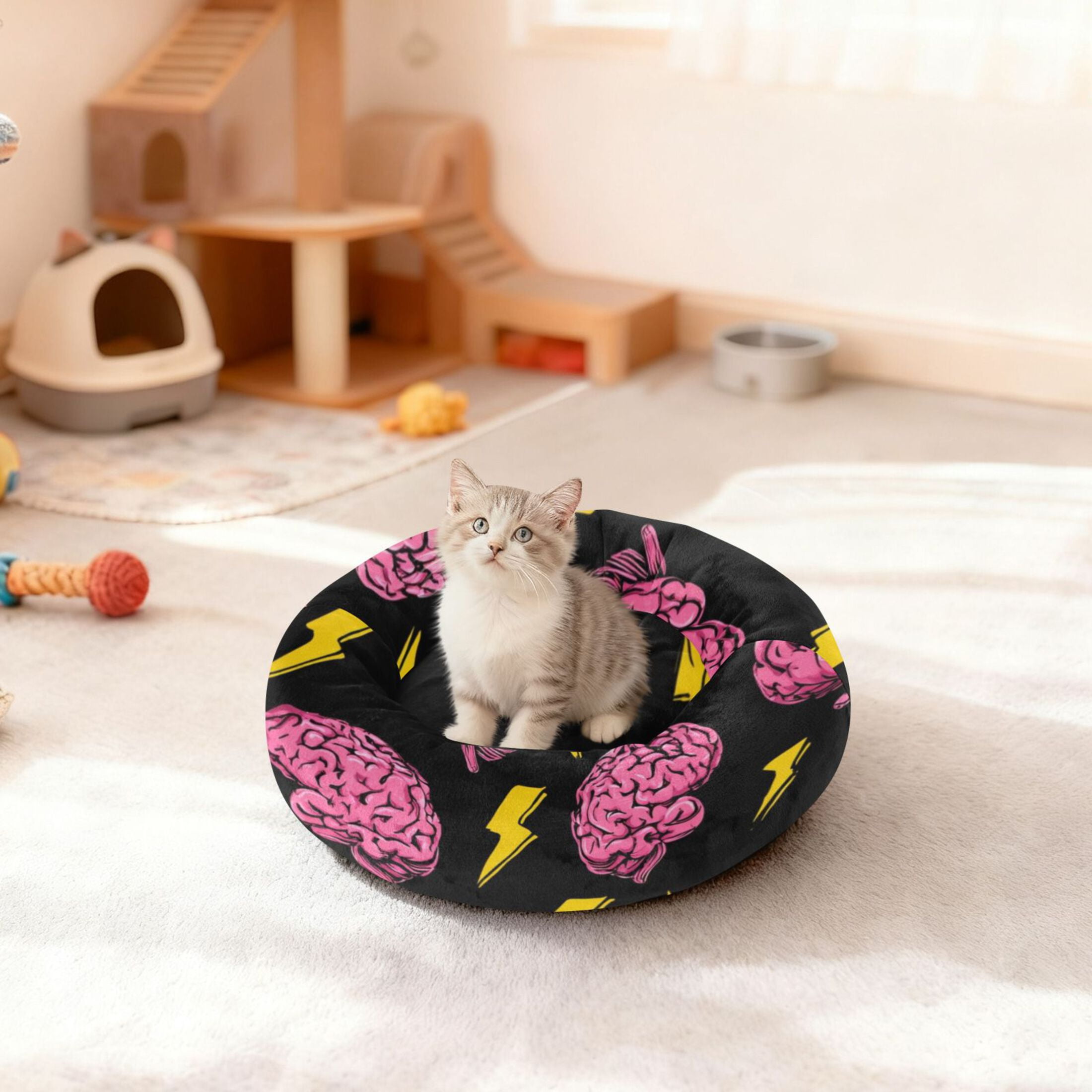 Pet Bed Pet Mat Cozy Removable & Washable Comfort For Cats And Dogs Brains&bolts