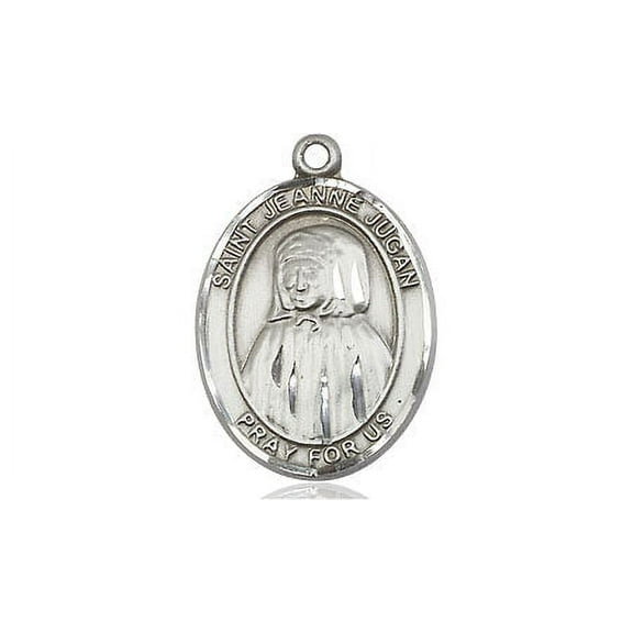 Extel Medium Oval Pewter St. Jeanne Jugan Medal, Made in USA