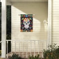 thumbnail image 6 of Day of the Dead Garden Flag Skull Welcome Floral House Banner Mexican Gothic Skeleton Flowers Birds Double-Sided Garden Flags Fiesta Dia DE Los Muertos Burlap Yard Flag 28x40 Inch, 6 of 7
