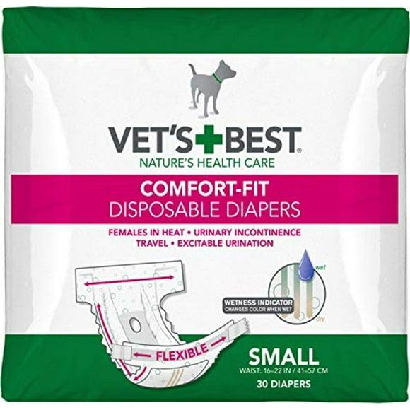 Pañales para Perros Vet's Best Comfort Fit Desechables para Hembra Pequeña