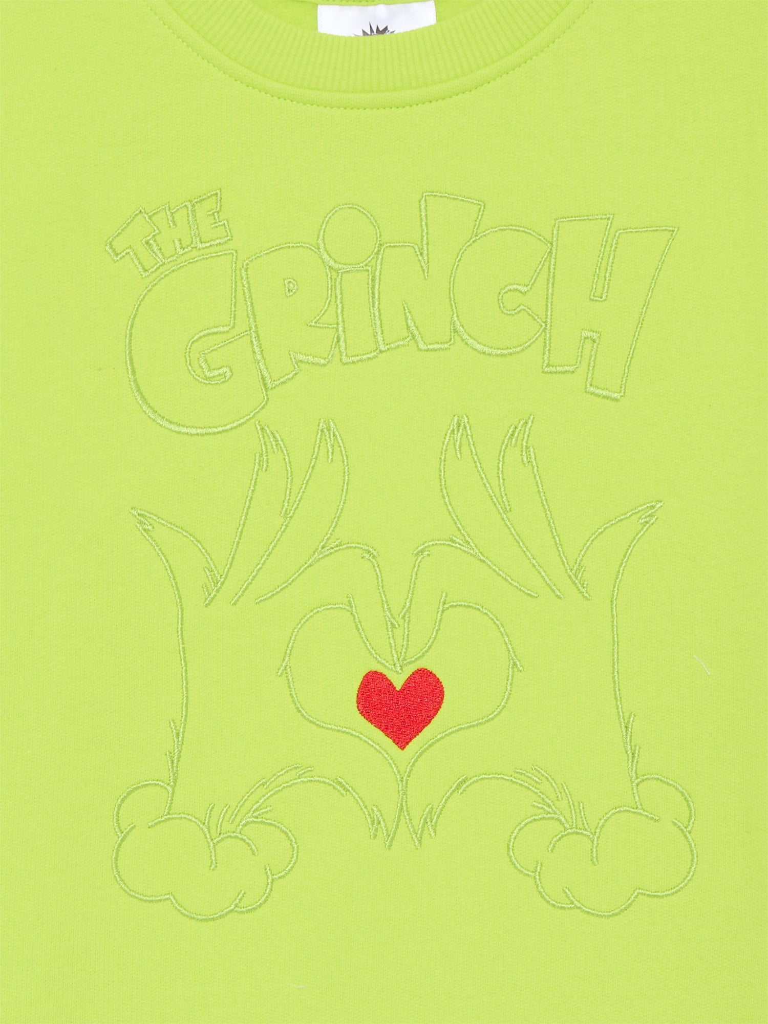 Dr. Seuss Grinch Girls Graphic Fleece Sweatshirt, Sizes 4-16