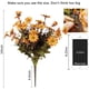 thumbnail image 2 of 2pcs-Simulación Crisantemo-Otoño Naranja Fokelyi CZJJ-HQ44-2, 2 of 7