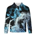 thumbnail image 3 of Lilgiuy Men's Hoodie Non Positioning Print Pullover Casual Long Sleeved Top Sweatshirts for Other Activities, 3 of 4