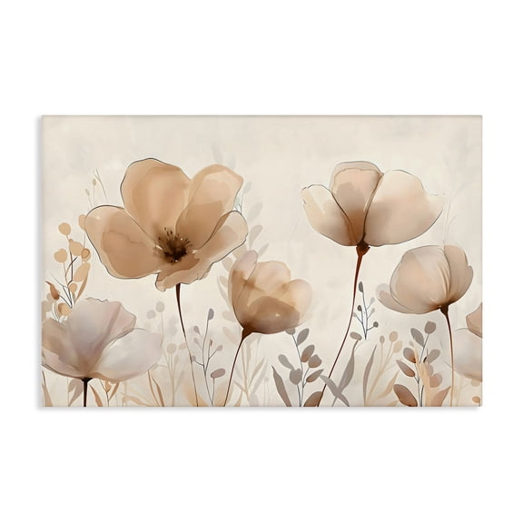 Stupell Industries Shabby Chic Neutral Wildflowers Floral Blossoms Canvas Art, 24 x 16, by Creative Studio