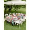 thumbnail image 3 of Easter Gnomes Outdoor Tablecloth - 54x80 Inch Rectangle Dining Table Cover, Colorful Eggs Bunny Ears Flowers Leaves Branch Waterproof Outdoor Table Cloth with Umbrella Hole & Zipper for Picnic/Patio, 3 of 7