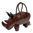 thumbnail image 4 of 3D Rhinoceros Shape Crossbody Purses Leather Shoulder Bag Top Handle Handbags for Womens, 4 of 9
