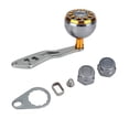 thumbnail image 2 of De Carrete de Pesca de 1P, Accesorio de Perillo de Maneo de CARRETE DE METAL PARA CARRETE DE PESCA DE CEBA REDONDA, 2 of 7