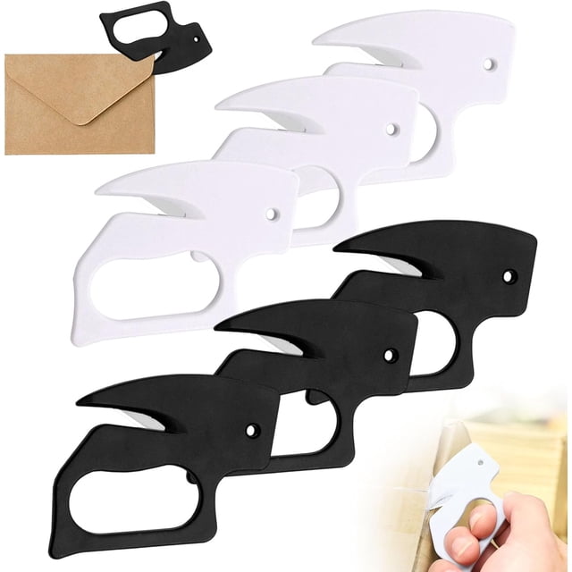 Envelope Opener, New Upgrade Envelope Opener Slitter with Concealed Blade, Envelope Opener for Office, Wrapping Paper Cutter Package Opener Tool (3 PCS)