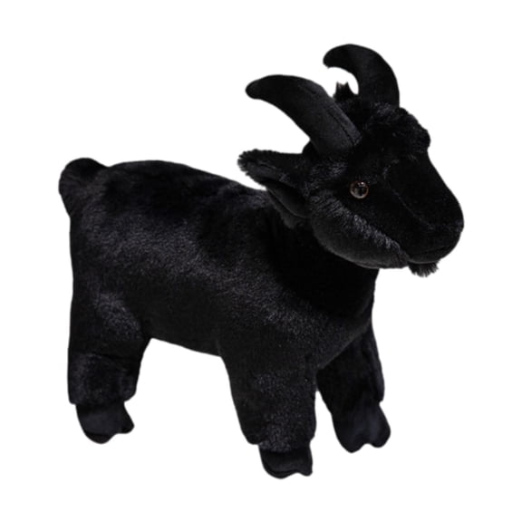 Lazsy Stuffed Animal Plush Decoration Animal Toy Creative Activity Present Lightweight black and M