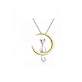 thumbnail image 1 of Collar De Plata S925 Luna Gato Colgante Luna Oro Gato Plata, 1 of 4