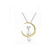 thumbnail image 1 of Collar De Plata S925 Luna Gato Colgante Luna Oro Gato Plata, 1 of 4