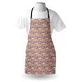 thumbnail image 4 of Cartoon Apron, Colorful Unicorns Theme on Fluffy Clouds Happy and Funny Graphic, Unisex Kitchen Bib with Adjustable Neck for Cooking Gardening, Adult Size, Multicolor, by Ambesonne, 4 of 4