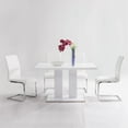 thumbnail image 3 of Amanda 5 Piece White Rectangular Dining Set, 3 of 8
